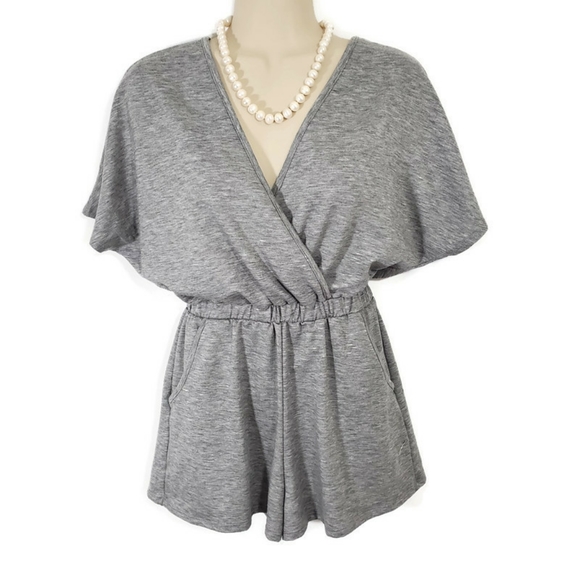 Rolla Coster Pants - Rolla Coster Gray Jersey Knit Romper